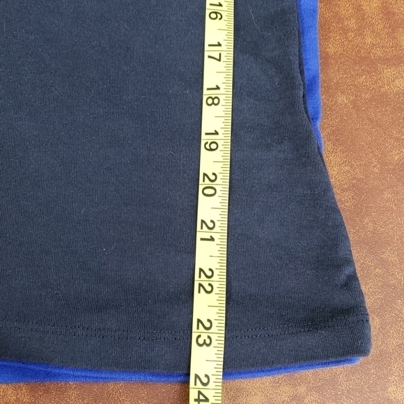 2 Attention Tees Navy & Royal Small VGUC - Picture 11 of 12